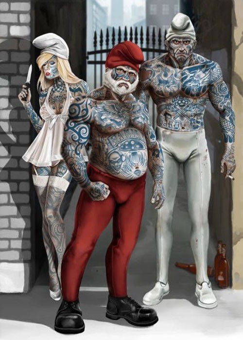 20121008 - Smurf thugness
